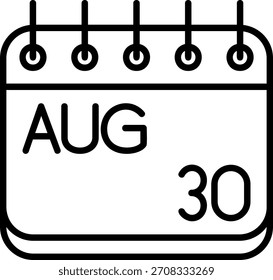Icono de agosto para su proyecto