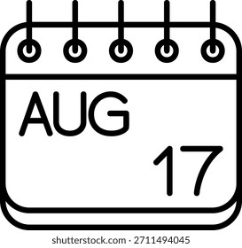 Ícone De agosto Para O Seu Projeto