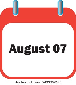 August Month Date 07 | Icon Design