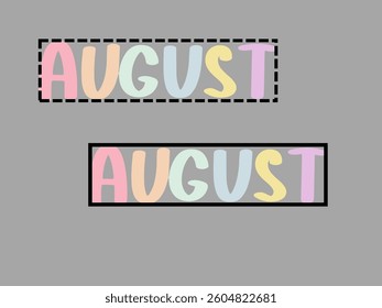 August - Search Bar on transparent background 2025