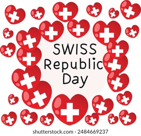 august is swiss republic day vector illustration. 
Good for banner, poster, greeting card, party card, invitation, template, advertising, campaign, and social media. 

