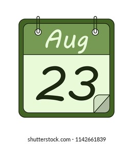 August web calendar icon. Vector illustration