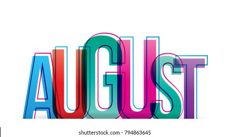 August word concept