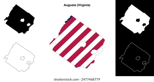 Mapa del condado de Augusta (Virginia)
