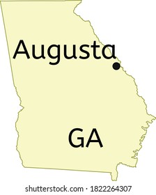 Augusta (Richmond County) Consolidated City-county Location On Georgia Map