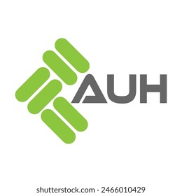 AUH letter logo vector design, AUH simple and modern logo. AUH luxurious alphabet design