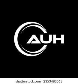 AUH Logo Design, Inspiration für eine einzigartige Identität. Modernes Eleganz und kreatives Design. Markieren Sie Ihren Erfolg mit dem Markieren dieses Logos.