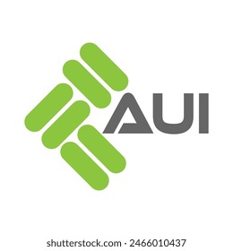 AUI-Buchstabe-Logo-Vektorgrafik-Design, AUI-schlicht und modernes Logo. Luxuriöses AUI-Alphabet-Design