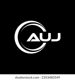 AUJ Logo Design, Inspiration für eine einzigartige Identität. Modernes Eleganz und kreatives Design. Markieren Sie Ihren Erfolg mit dem Markieren dieses Logos.