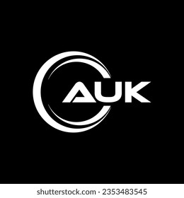 AUK Logo Design, Inspiration für eine einzigartige Identität. Modernes Eleganz und kreatives Design. Markieren Sie Ihren Erfolg mit dem Markieren dieses Logos.