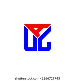 AUL letter logo creative design with vector graphic, AUL simple and modern logo.