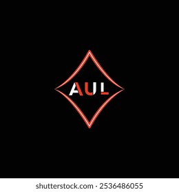 AUL drei Buchstaben kreative Kreis Logo-Design