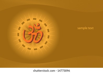 Aum Abstract Background with space for text