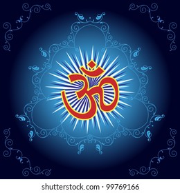 Aum the holy motif