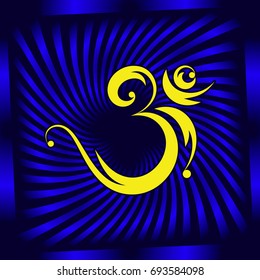 Aum (Om) The Eternal Sound Of Universe, Aum is the Holy Motif Of Hinduism