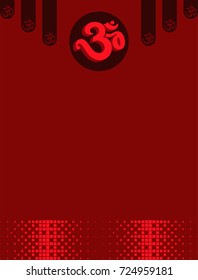 Aum (Om) The Eternal Sound Of Universe, Aum is the Holy Motif Of Hinduism