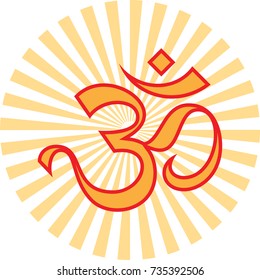 Aum (Om) The Eternal Sound Of Universe, Aum is the Holy Motif Of Hinduism