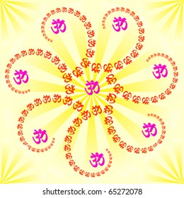 Aum (Om) the holy motif