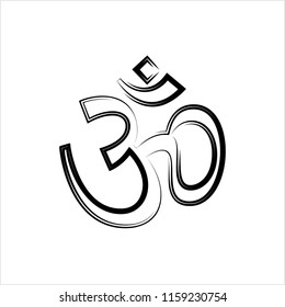 Aum (Om) The Holy Motif Design Vector Art Illustration