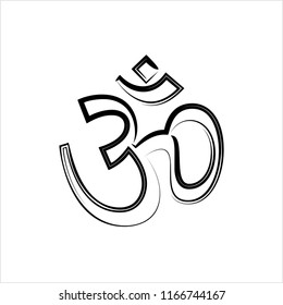 Aum (Om) The Holy Motif Design Vector Art Illustration