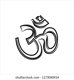 Aum (Om) The Holy Motif Design Vector Art Illustration