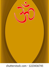 Aum (Om) The Holy Motif Design Vector Art Illustration