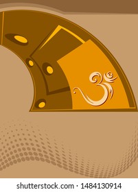 Aum (Om) The Holy Motif Design Vector Art Illustration