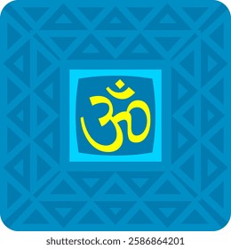 Aum (Om) The Holy Motif Design Vector Art Illustration