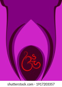 Aum (Om) The Holy Motif Vector Art Illustration