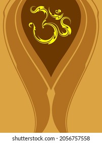 Aum (Om) The Holy Motif Vector Art Illustration