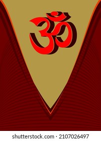 Aum (Om) The Holy Motif Vector Art Illustration
