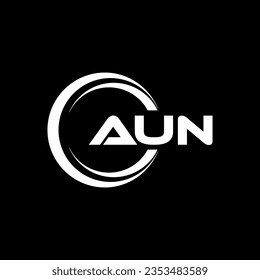 AUN Logo Design, Inspiration für eine einzigartige Identität. Modernes Eleganz und kreatives Design. Markieren Sie Ihren Erfolg mit dem Markieren dieses Logos.