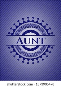 Aunt emblem with jean high quality background