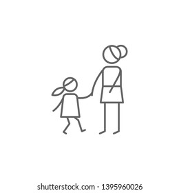 Aunt, family icon. Element of family life icon. Thin line icon for website design and development, app development. Premium icon