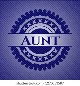 Aunt with jean texture