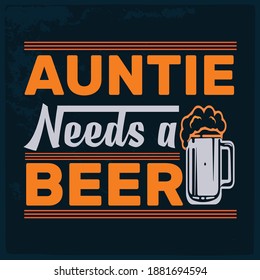 Aunt t-shirt design. Hand lettering illustration. Best aunt ever, Typography Design, Vector Illustration for banners, badges, postcard, t-shirt, prints, posters.