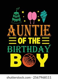 Auntie of the birthday boy Design File.