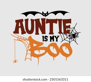 Auntie is my Boo, Halloween, Ghost, Spooky Season, witch, Halloween Funny, t shirt