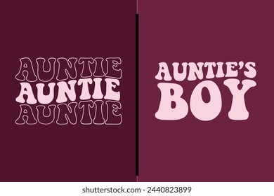 Auntie and nephew t shirt design