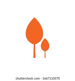 Icono de logotipo de otoño Ilustración vectorial