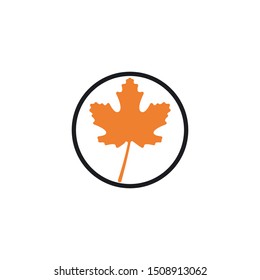 auntumn logo template vector design