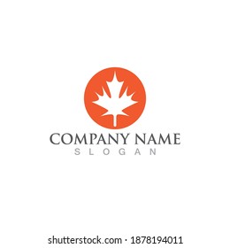 auntumn logo vector and symbol