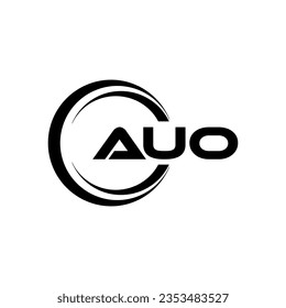 AUO Logo Design, Inspiration für eine einzigartige Identität. Modernes Eleganz und kreatives Design. Markieren Sie Ihren Erfolg mit dem Markieren dieses Logos.