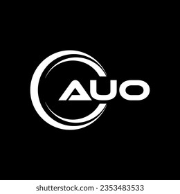 AUO Logo Design, Inspiration für eine einzigartige Identität. Modernes Eleganz und kreatives Design. Markieren Sie Ihren Erfolg mit dem Markieren dieses Logos.