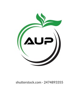 AUP letter logo Design. AUP Simple and modern monogram logo. AUP Abstract Alphabet vector Design.