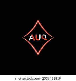 AUQ letter logo creative design. AUQ unique design