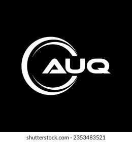 AUQ Logo Design, Inspiration für eine einzigartige Identität. Modernes Eleganz und kreatives Design. Markieren Sie Ihren Erfolg mit dem Markieren dieses Logos.