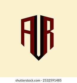 AUR creative minimalist letter logo. AUR unique vector initials alphabet letter logo design
