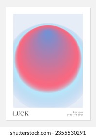 Aura Gradient y2k round poster. Futurism vector art set. Retrowave, synthwave, rave, steam wave background. Black, purple, pink, blue, yellow colors. Print, wallpaper, web template.