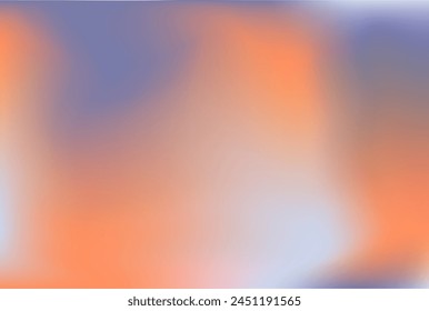 Aura inspiration. Beryl periwinkle peach banner label canva. Pastel lilac apricot pink pattern cover. Lavender orange blue gradient background. Mockup advertisement certificate invitation card. 